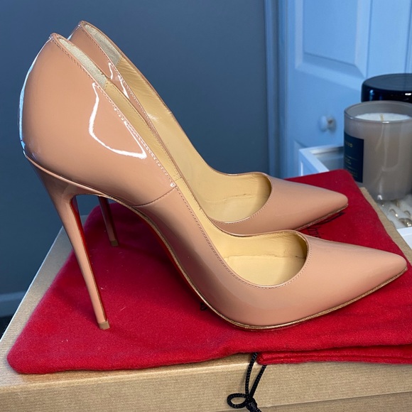 Christian Louboutin So Kate Patent Pumps (w/ Receipt) - Nude - Picture 7 of 10